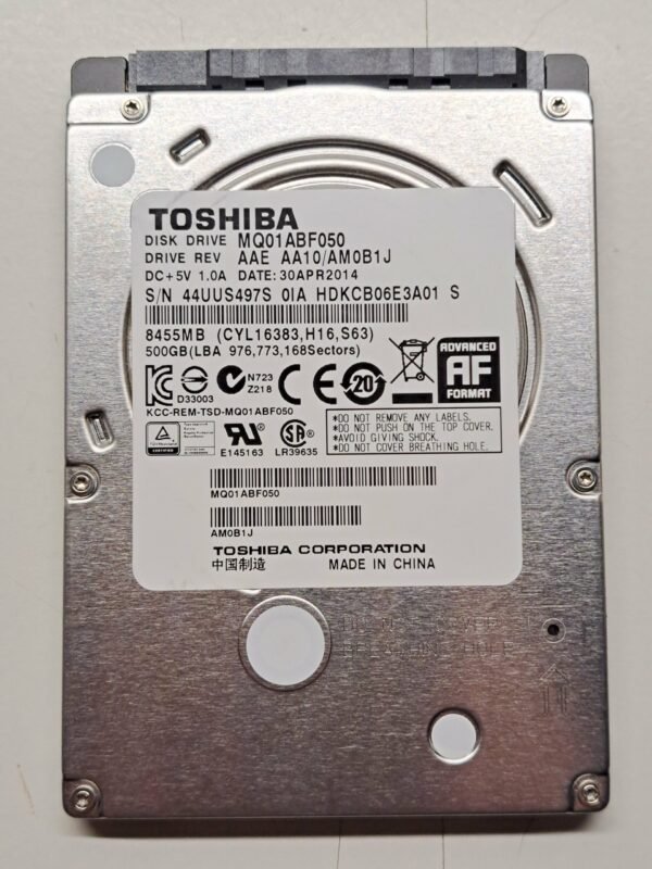 Toshiba MQ01ABF050 500GB