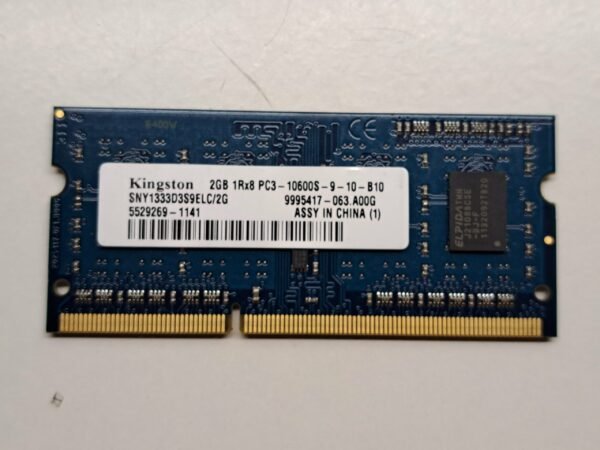 Ram DDR3 2GO 1Rx8 PC3-10600 SODIMM