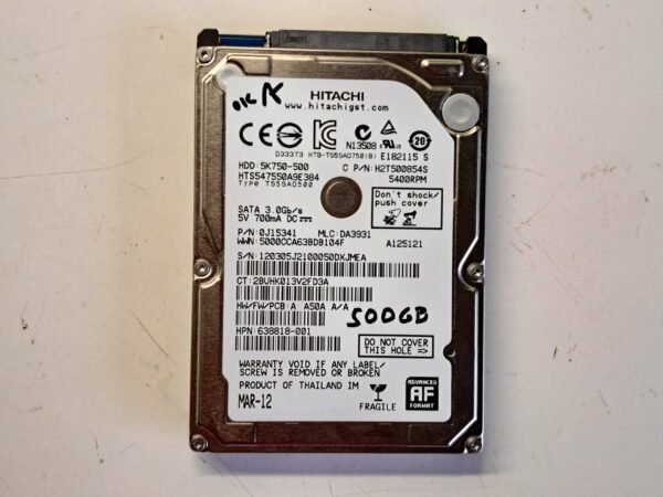 Disque dur HDD 500go 2.5" HITACHI