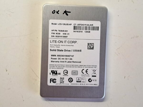 Disque dur SSD 128go 2.5" LITE-ON