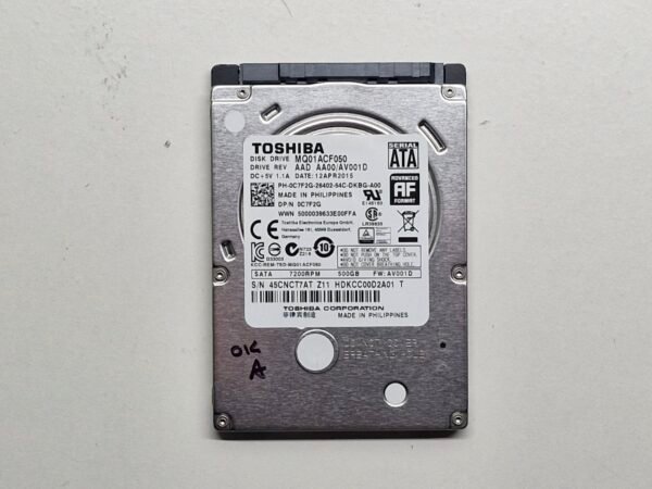 Disque dur HDD 500go 2.5" Toshiba Slim