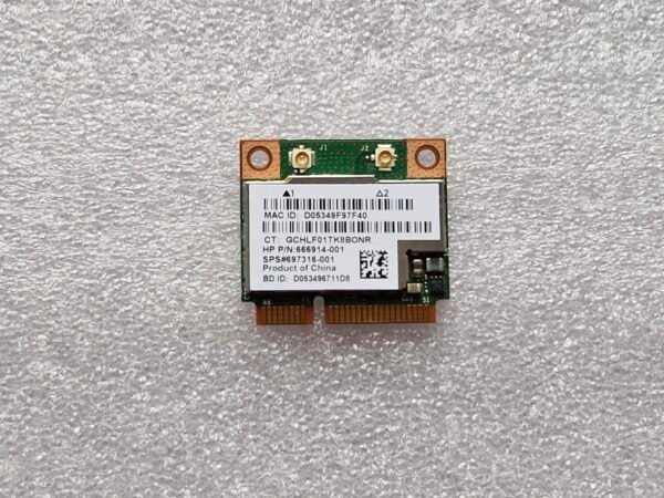 Carte Wi-Fi + Bluetooth pour Ordinateur Portable - HP 666914-001 / SPS 693716-001