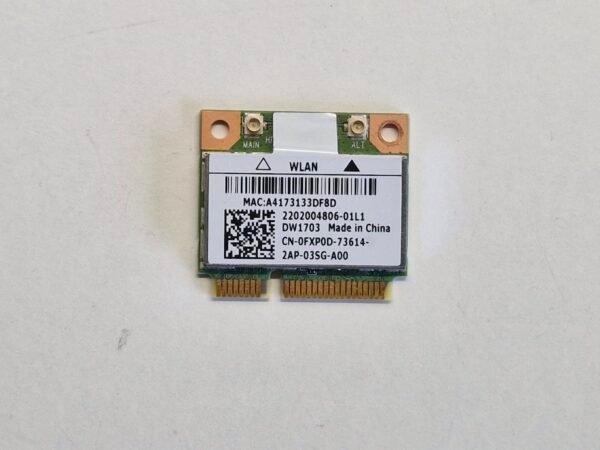 Carte Wi-Fi Dell DW1703 (Atheros AR5B225) - Mini PCIe (Wi-Fi + Bluetooth) pour PC portable