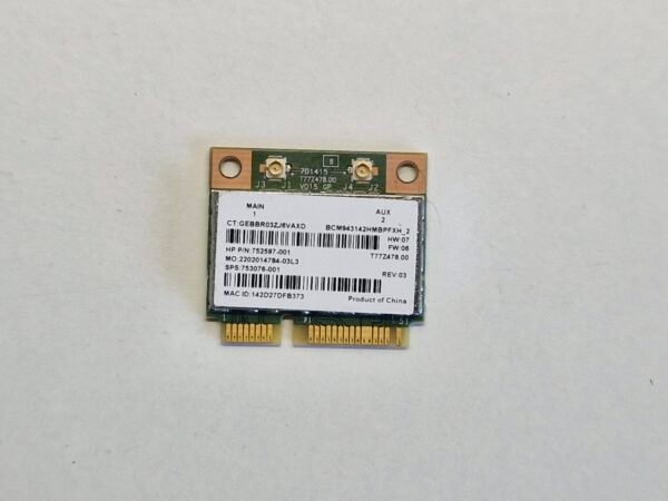 Carte Wi-Fi Broadcom BCM943142HM - Mini PCIe (Wi-Fi + Bluetooth) pour PC portable