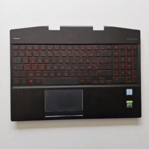 HP OMEN 15-dh0022nf / TPN-C143 – Palmrest + Clavier rétroéclairé + Touchpad