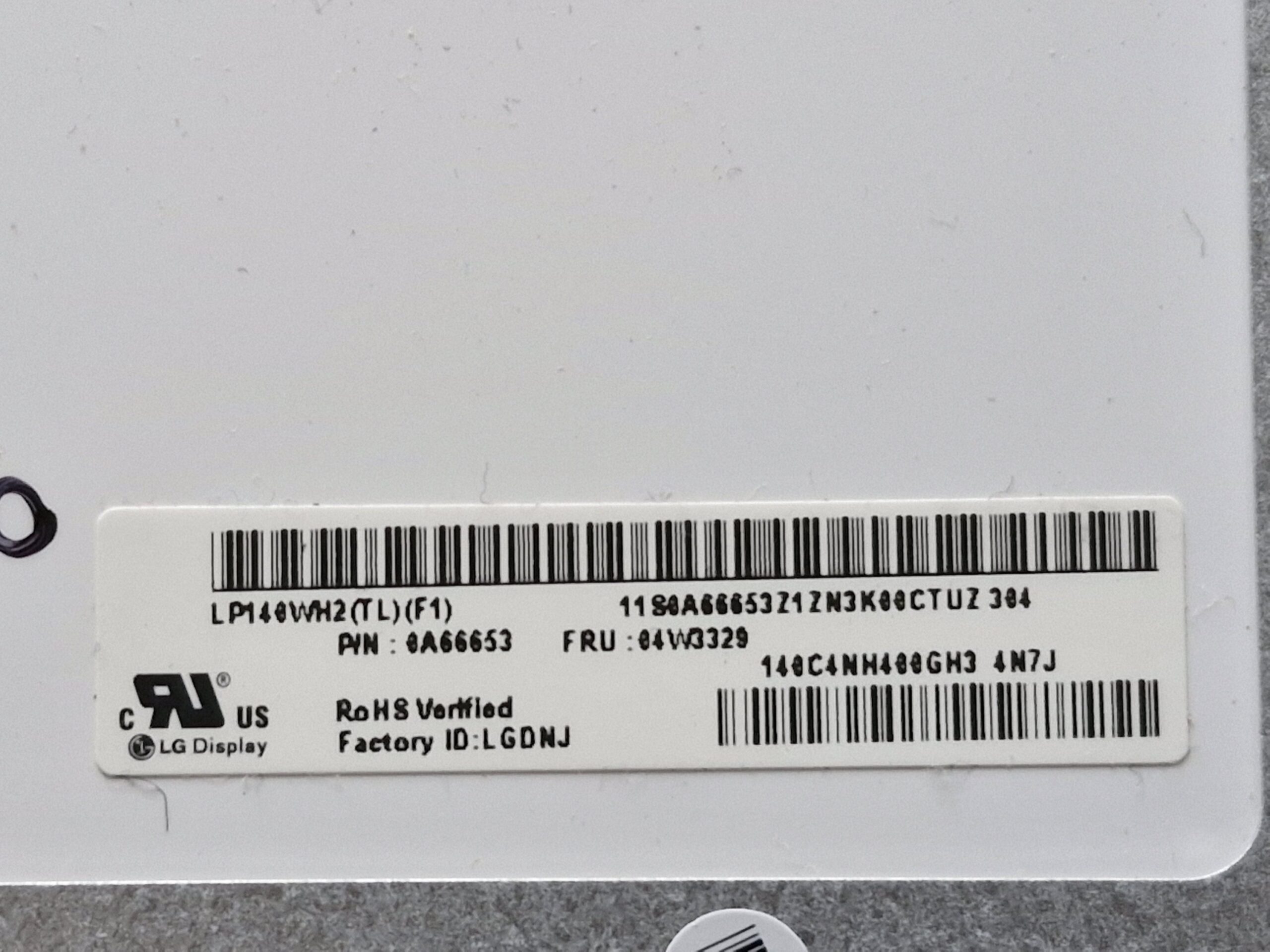 Dalle d’écran 14" Slim LCD LED HD 40 Pins Brillante – LG Display LP140WH2 (TL)(F1) – Compatible PC Portable - | PiecesPC.fr Dalle d’écran 14" Slim LCD LED HD 40 Pins Brillante – LG Display LP140WH2 (TL)(F1) – Compatible PC Portable – Image 4