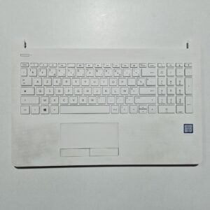 Palmrest + Clavier AZERTY + Touchpad pour HP 15-bs / 15-bw – Réf. TPN-C129 – Blanc