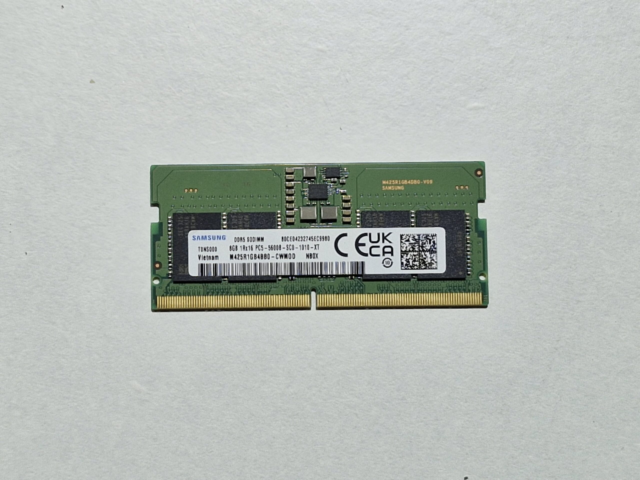 Mémoire RAM – 8 Go DDR5 1Rx16 5600 MHz SO-DIMM – PC portable