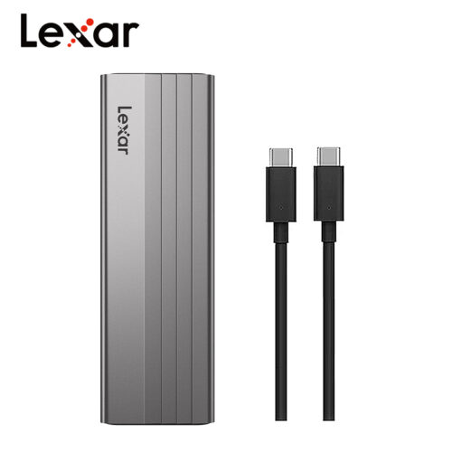 Neuf - Boîtier SSD NVMe Lexar E300 USB 3.2 Type-C 10 Gbps – M.2 PCIe Externe