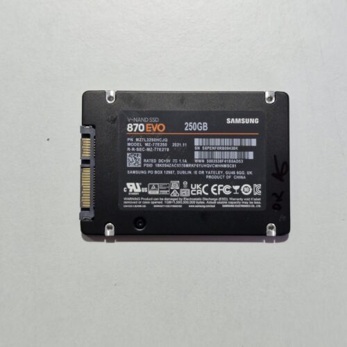 SSD Samsung 870 EVO 250GB SATA III 2.5"