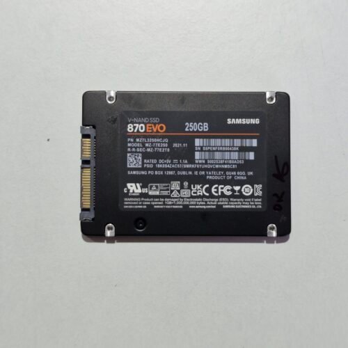 SSD Samsung 870 EVO 250GB SATA III 2.5″ - PiecesPC.fr