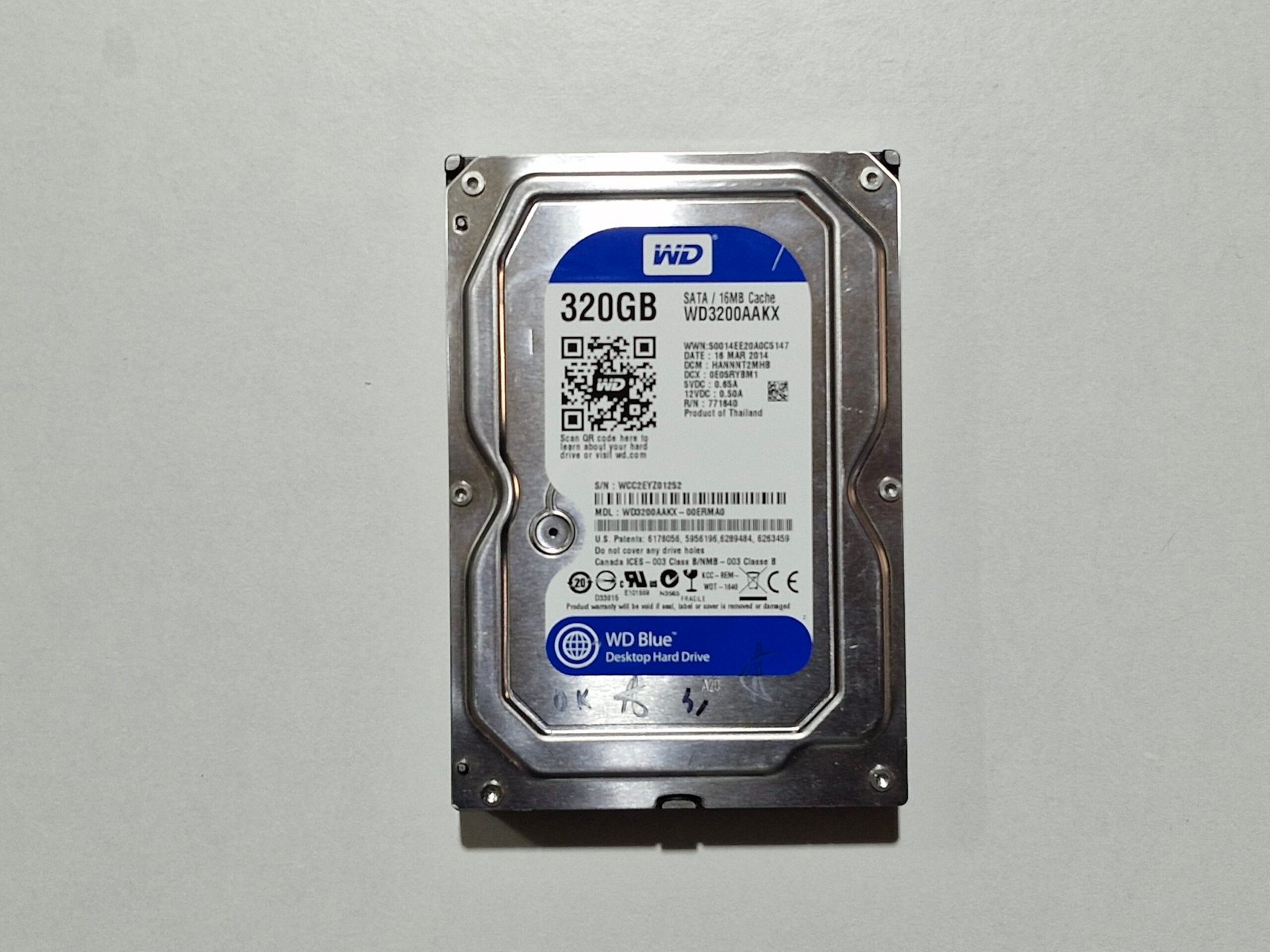 WD Blue 320GB WD3200AAKX – SATA 3.5”