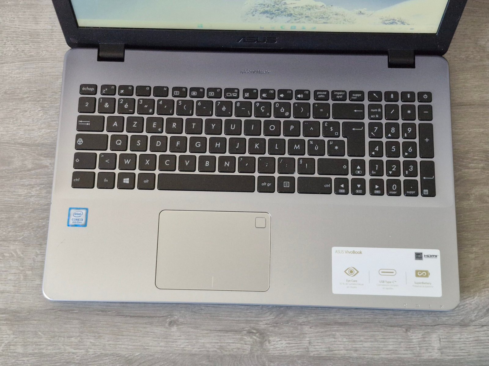 PC Portable ASUS VivoBook R542U – Intel Core i3 8ᵉ Gen / 12 Go RAM / SSD + HDD – Image 2