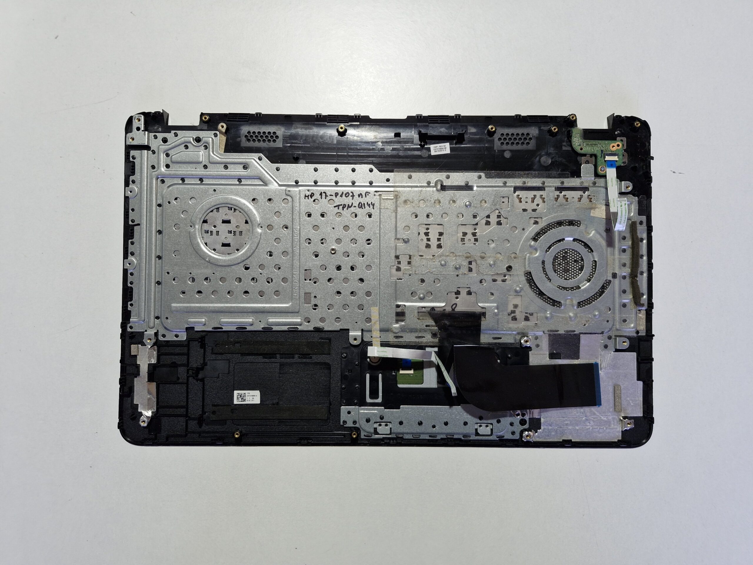 Palmrest HP 17-p107nf (TPN-Q144) – Clavier AZERTY + Touchpad – Noir – Image 2