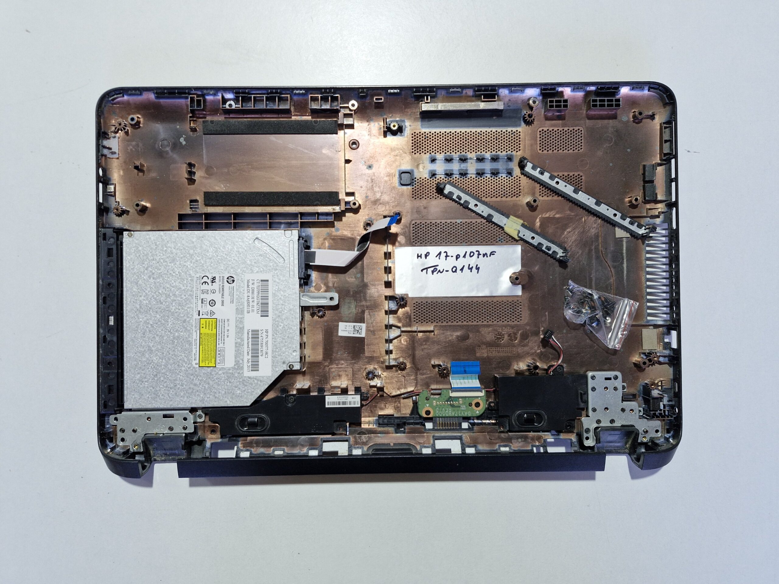 Coque Inférieure HP 17-p107nf – TPN-Q144 (Bottom Case Complet) – Image 2