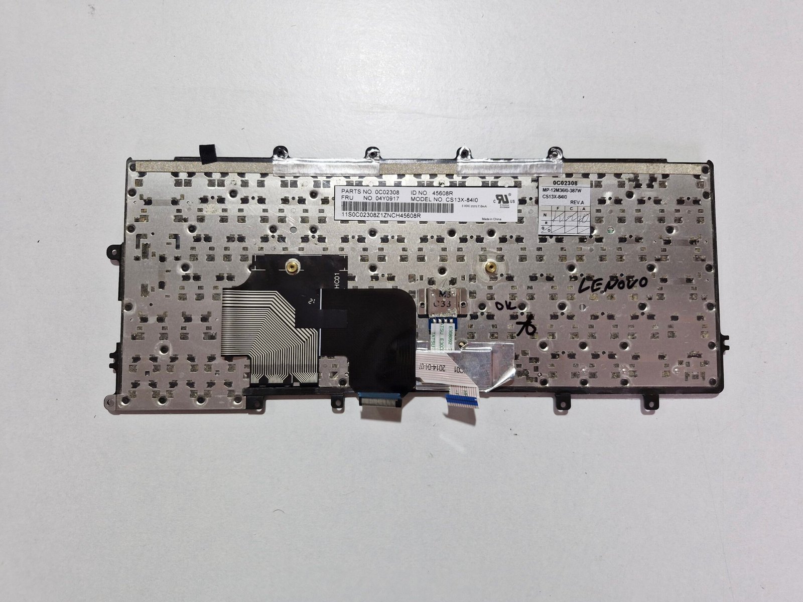 Lenovo ThinkPad X240 – Clavier QWERTY avec TrackPoint (FRU 04Y0917) – Image 2