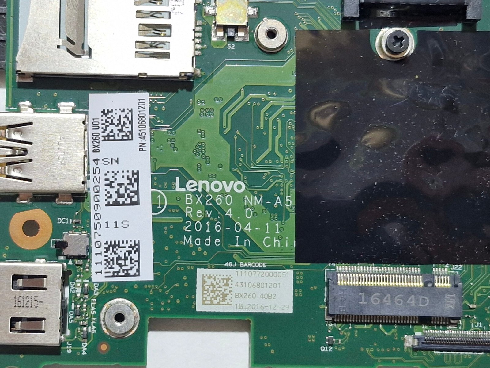 Carte mère Lenovo ThinkPad X260 – Intel Core i3-6100U 2.30GHz (BX260 NM-A541) – Image 3