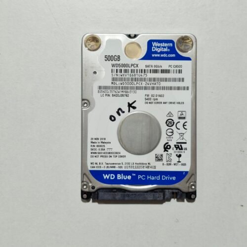 Disque dur HDD 2.5" Slim WD Blue 500GB WD5000LPCX – SATA 6Gb/s