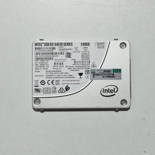 SSD 2.5″ Intel D3-S4510 Series 240GB – SATA 6Gb/s - PiecesPC.fr