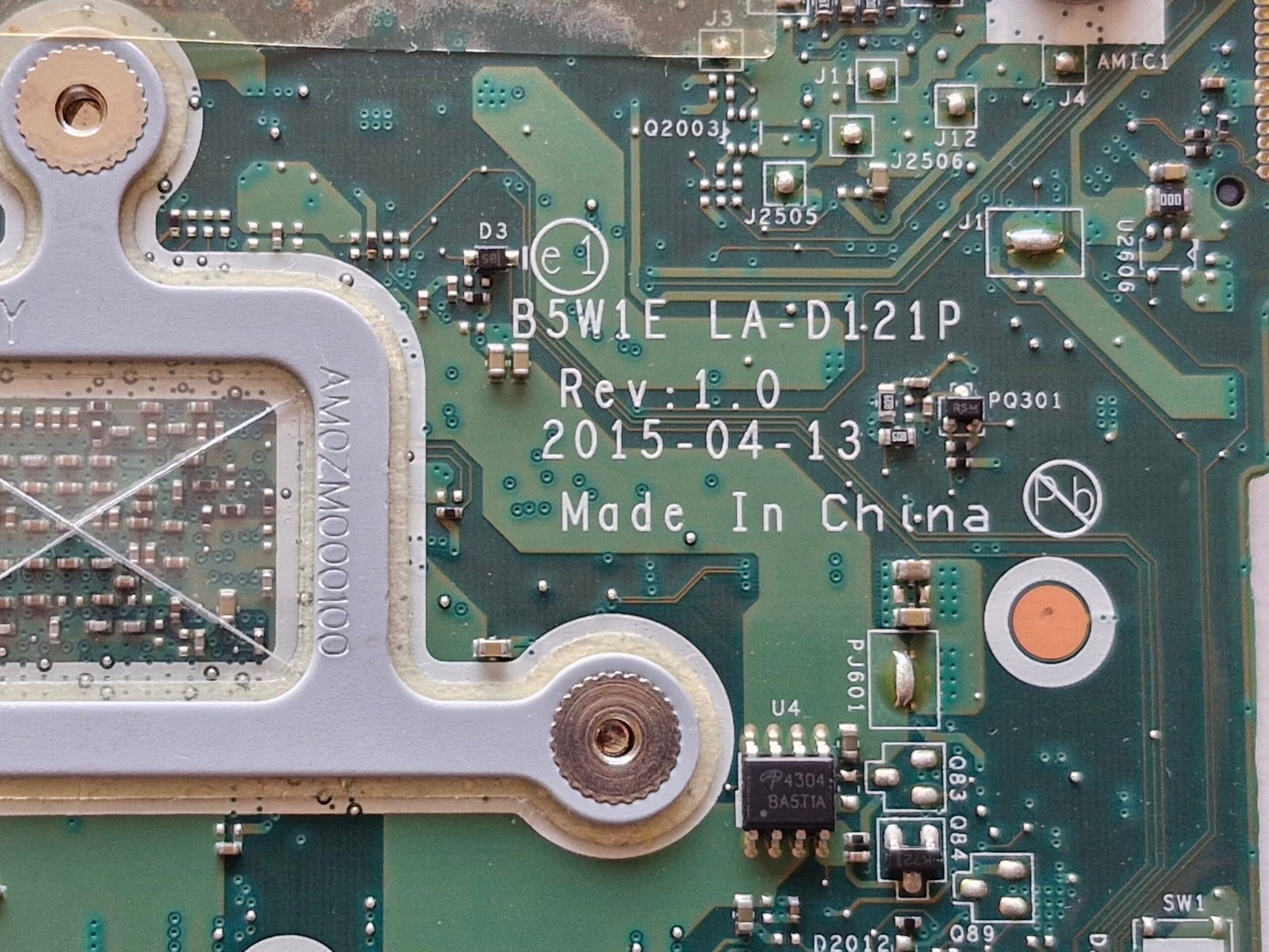 Carte mère Acer Aspire ES1-521 + CPU AMD A6-6310 / Radeon R4 intégré – B5W1E LA-D121P – Image 3