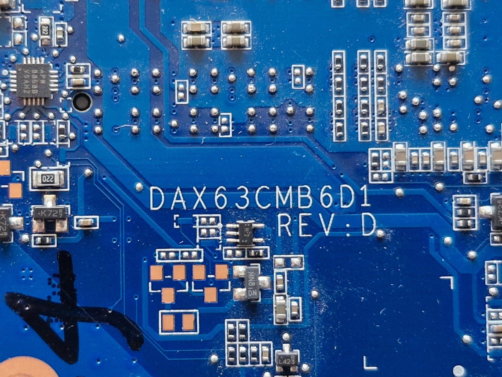 Carte mère HP ProBook 450 G3 i5-6200U – DAX63CMB6D1 Rev.D avec dissipateur – Image 3