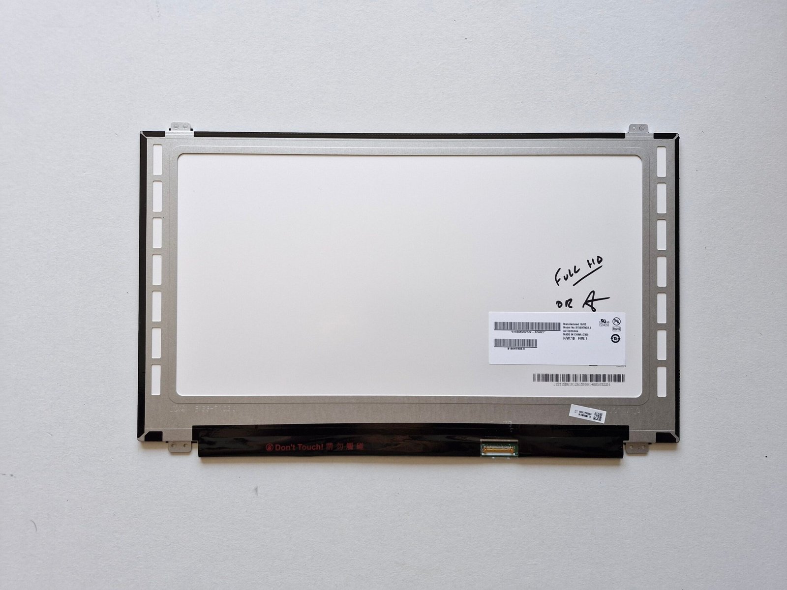 Écran LCD 15.6" Full HD Mat AU Optronics B156HTN03.8 (connecteur bas droit)