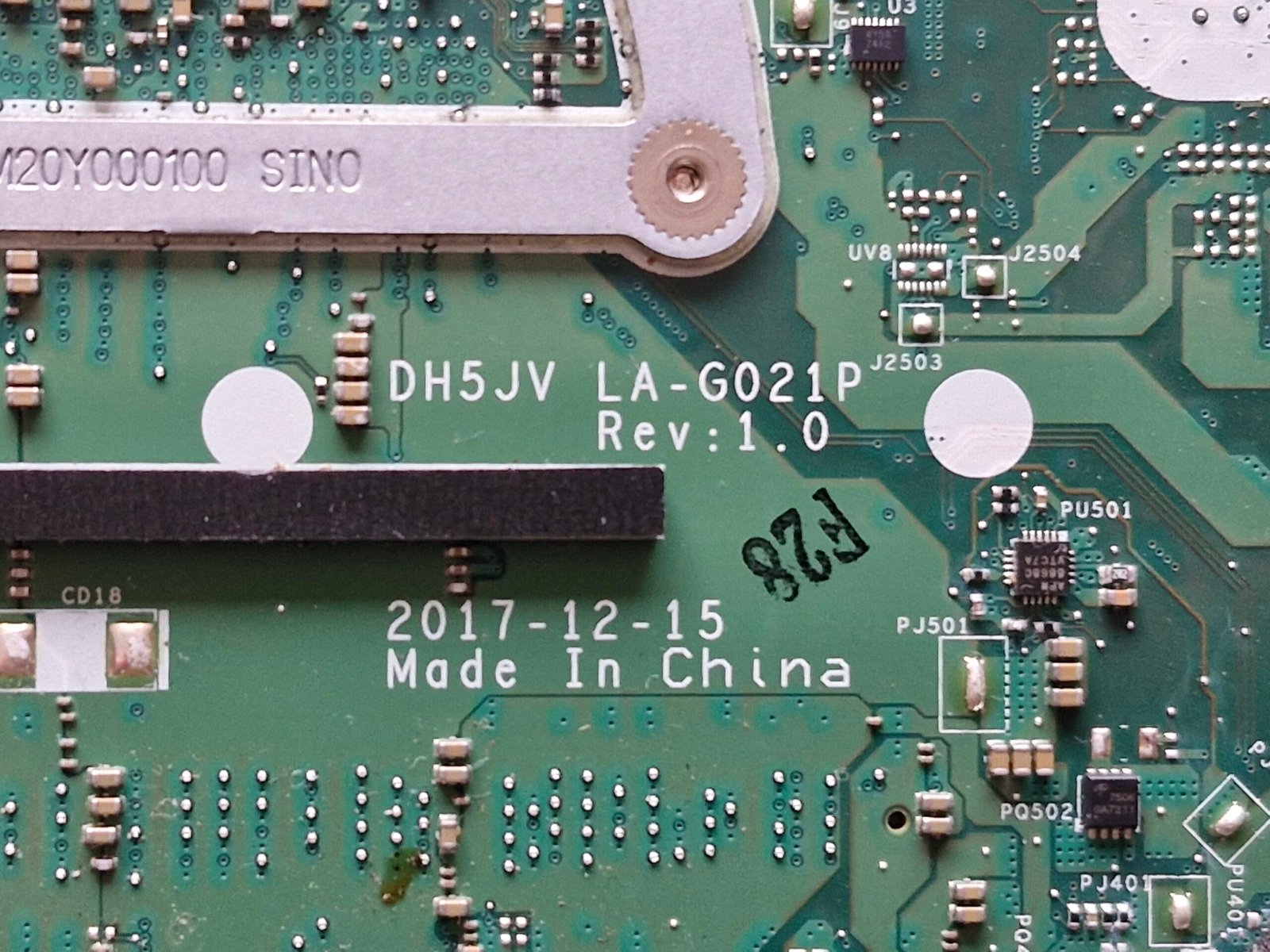 Carte mère ACER Aspire A315-41 – Ryzen 3 (DH5JV LA-G021P Rev:1.0) – Image 3