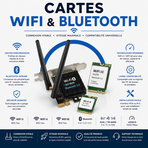 Cartes WiFi & Bluetooth