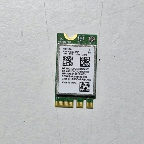 Carte WiFi + Bluetooth HP Realtek RTL8723DE AW-NB274NF