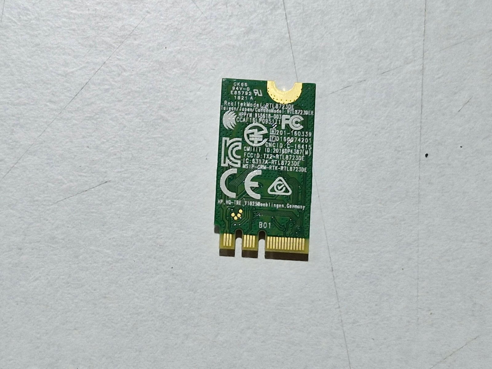 Carte WiFi + Bluetooth HP Realtek RTL8723DE AW-NB274NF – Image 2