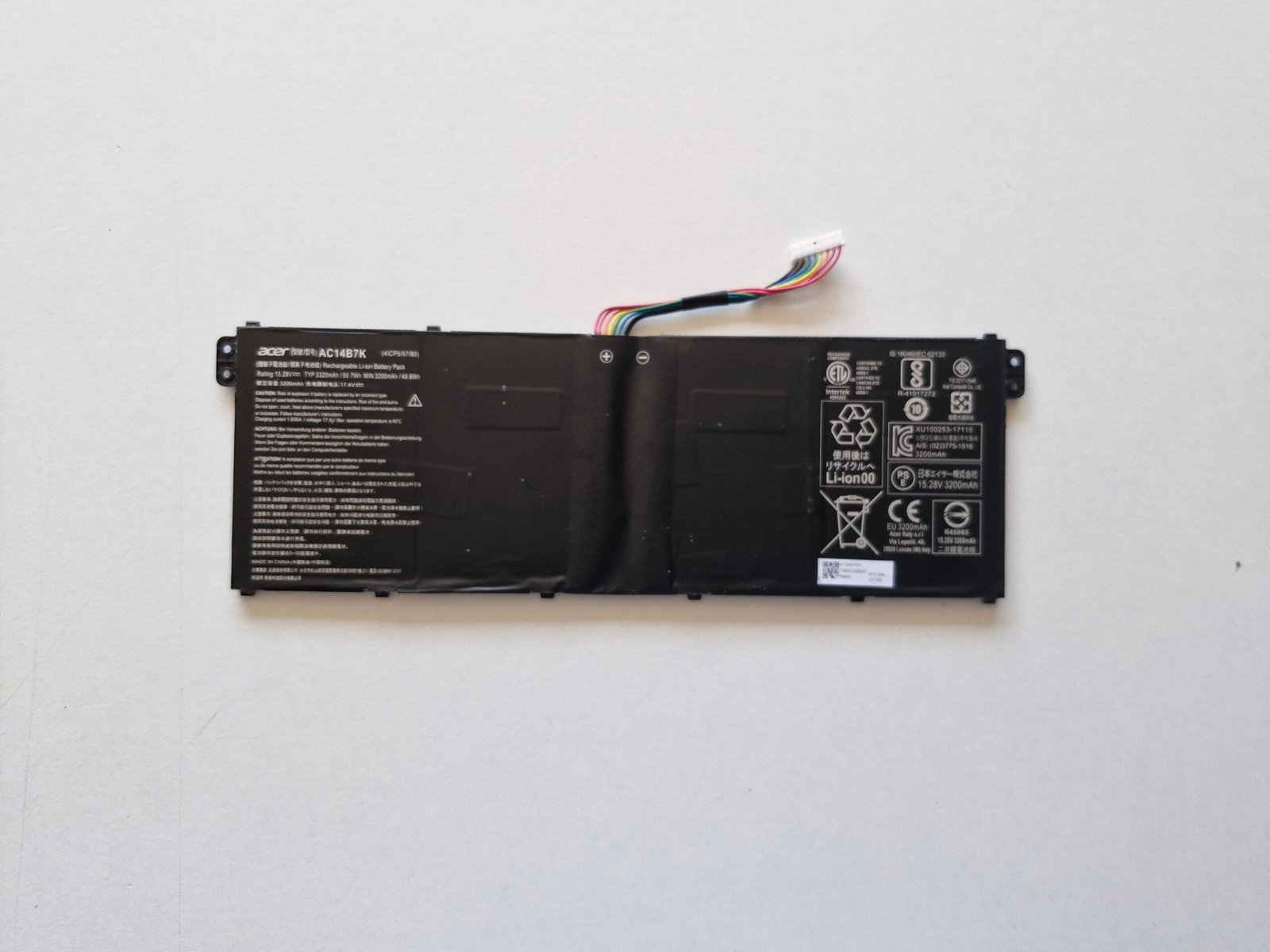 Batterie Acer AC14B7K 15.28V 50.7Wh Originale