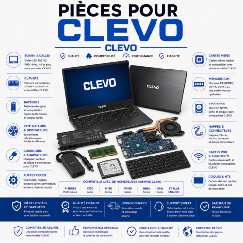 Pièces pour Clevo