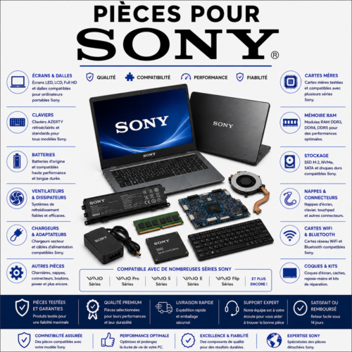 Pièces pour Sony