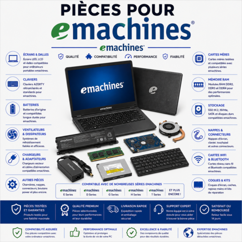 Pièces pour eMachines