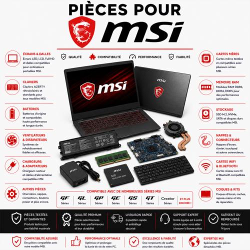 Pièces pour MSI