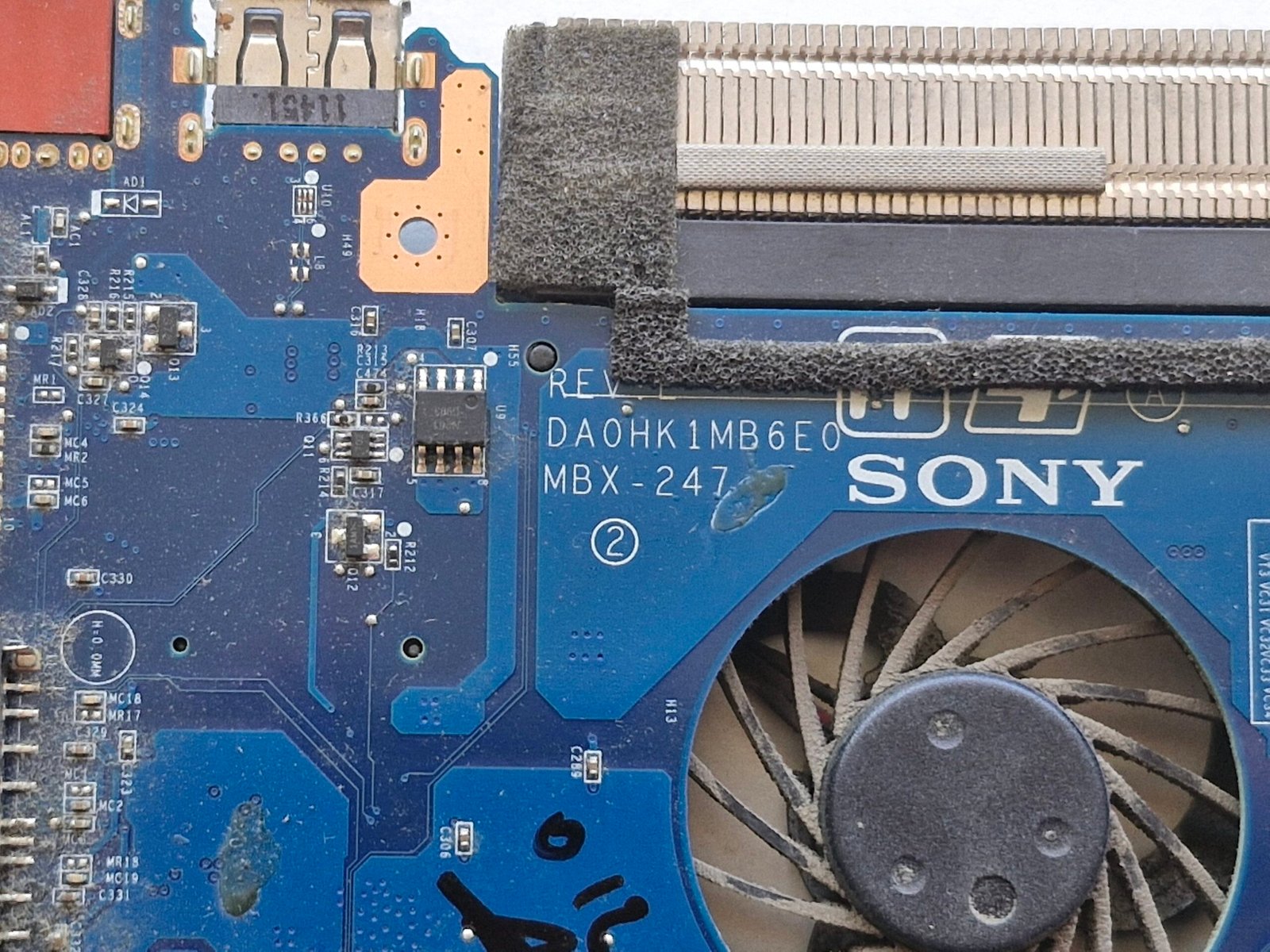 MBX-247 SONY VAIO VPCEH2H1E Carte Mère Intel Core i3-2330M DA0HK1MB6E0 – Image 3