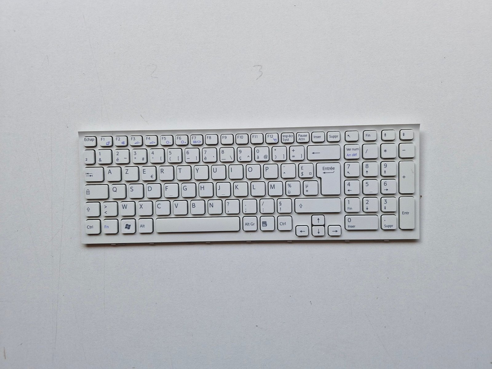 AEHK1F00020 SONY VAIO PCG-71911M Clavier AZERTY Français Blanc