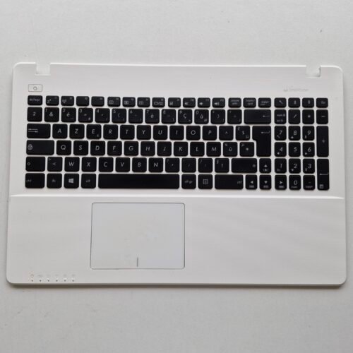 Clavier AZERTY + Palmrest + Touchpad ASUS X552M – Blanc – Top Case Complet