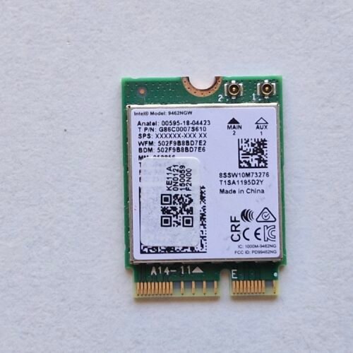 Carte WiFi Intel 9462NGW – Wi-Fi AC + Bluetooth – M.2 – FRU 01AX769