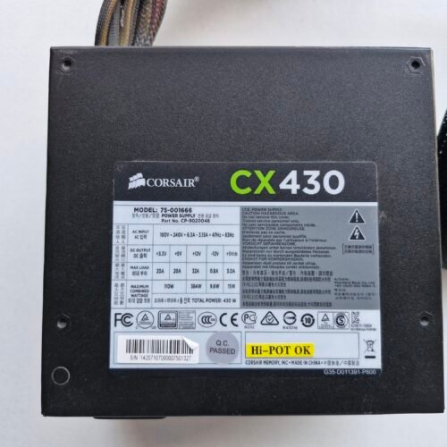 Alimentation PC Corsair CX430 430W ATX 80 PLUS Bronze – CP-9020046