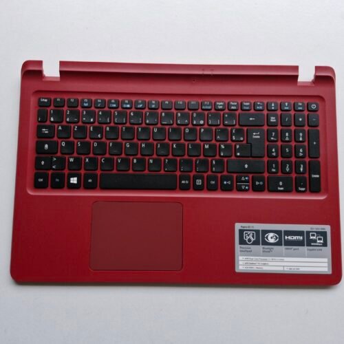 Clavier AZERTY Français + Palmrest Rouge + Touchpad Acer Aspire ES1-523-242L