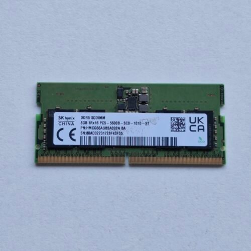 Mémoire RAM 8 Go DDR5 5600 MHz SO-DIMM PC5-44800 pour PC Portable