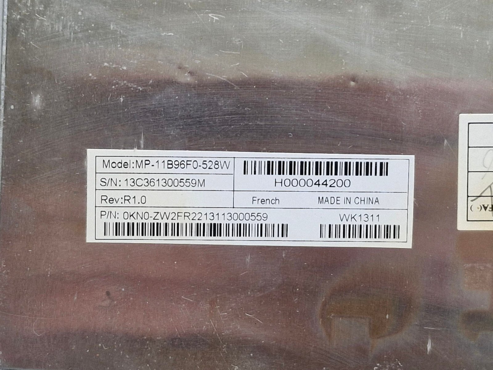 Clavier Toshiba Satellite C850 C850D C855 L850 AZERTY FR MP-11B96F0-528W – Image 3