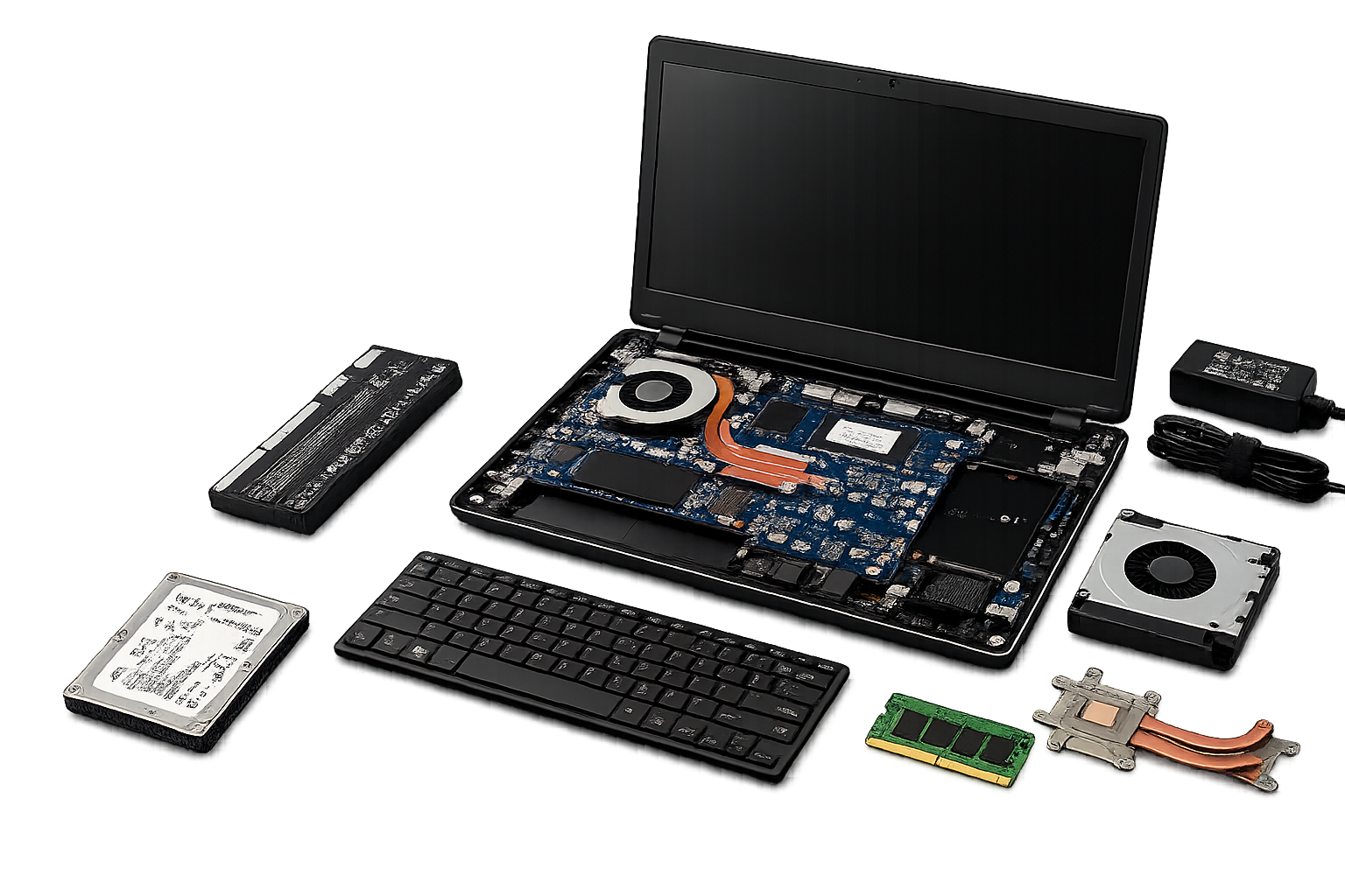 Pièces détachées reconditionnées pour ordinateur portable e réparation PC